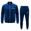 Urbanthrdz unisex premium velour zip-up tracksuit jacket and jogger pants luxury streetwear set