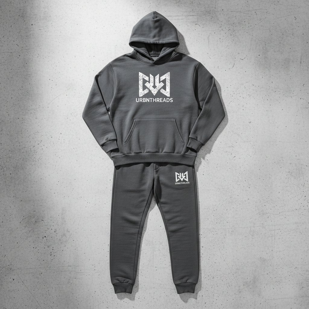 Fashion Brand Hoodie & Pants Co-ord Set