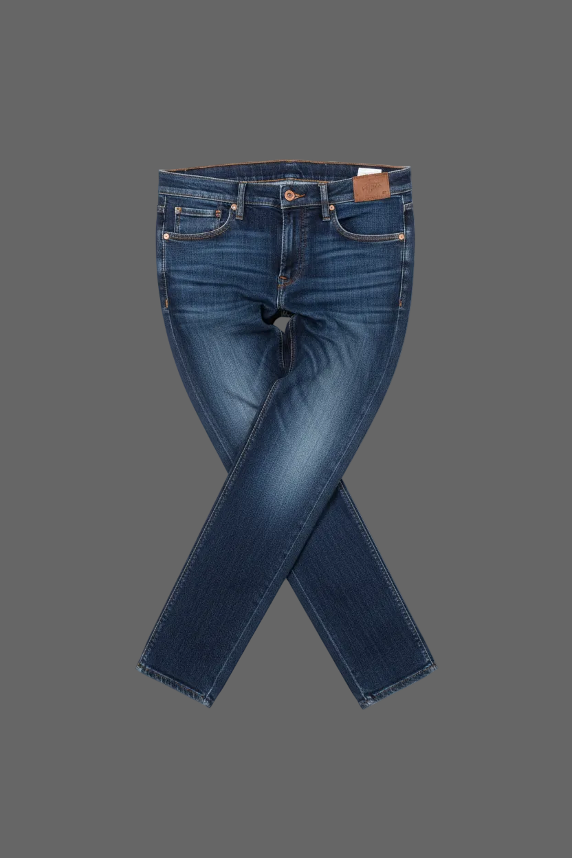 Glandify Slim Fit Denim Jeans - Indigo Blue