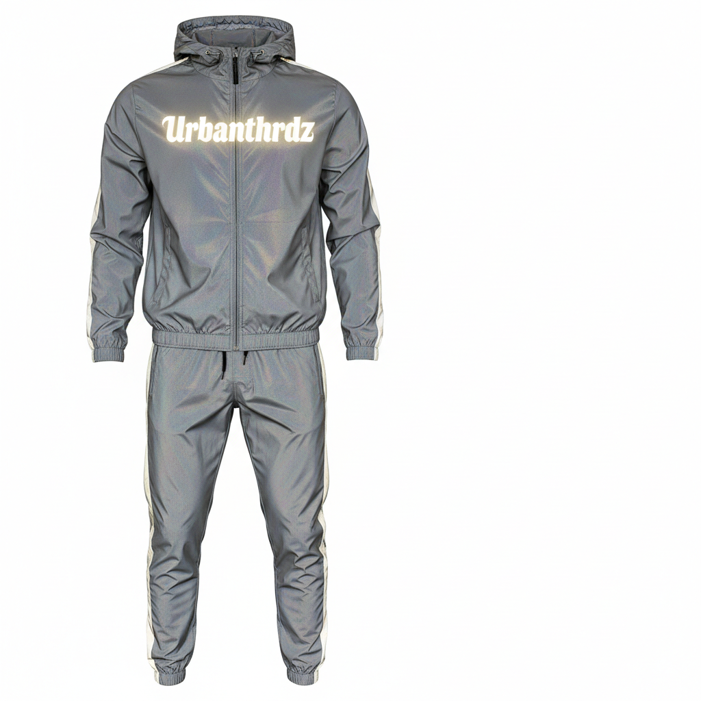 Urbanthrdz Reflective Windbreaker & Jogger Set